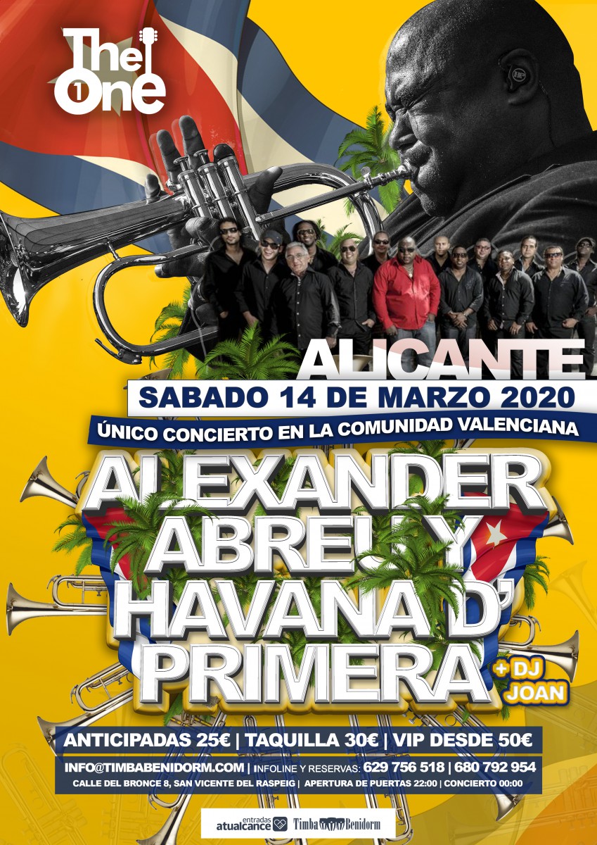 Havana D´Primera Sala The One Alicante 14.marzo 2020